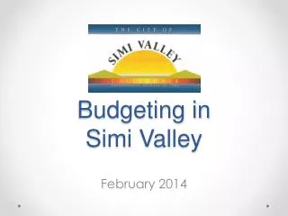 Budgeting in Simi Valley