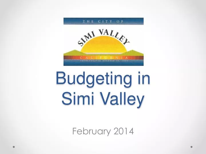 budgeting in simi valley