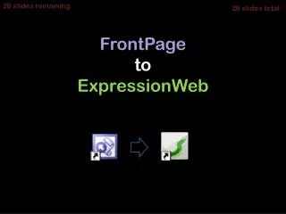 FrontPage to ExpressionWeb