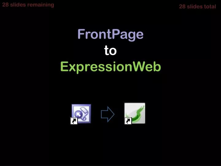 frontpage to expressionweb