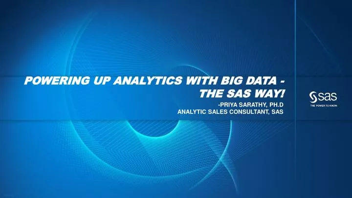 powering up analytics with big data the sas way
