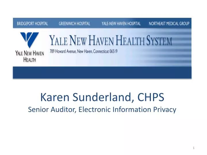karen sunderland chps senior auditor electronic information privacy