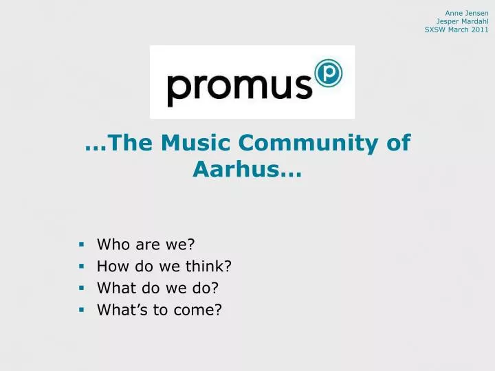 the music community of aarhus