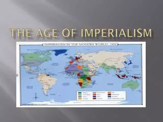 The Age of Imperialism