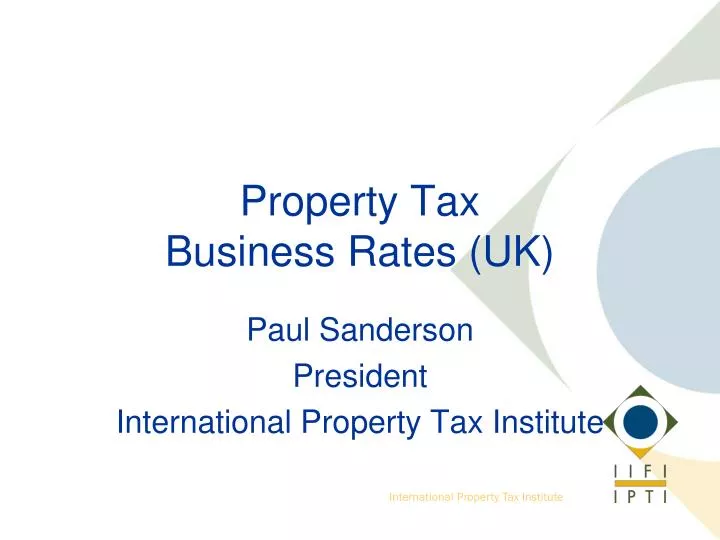 property tax business rates uk