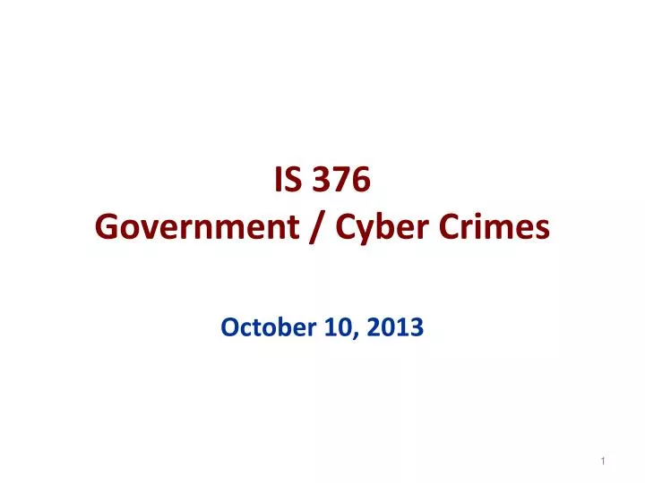 is 376 government cyber crimes