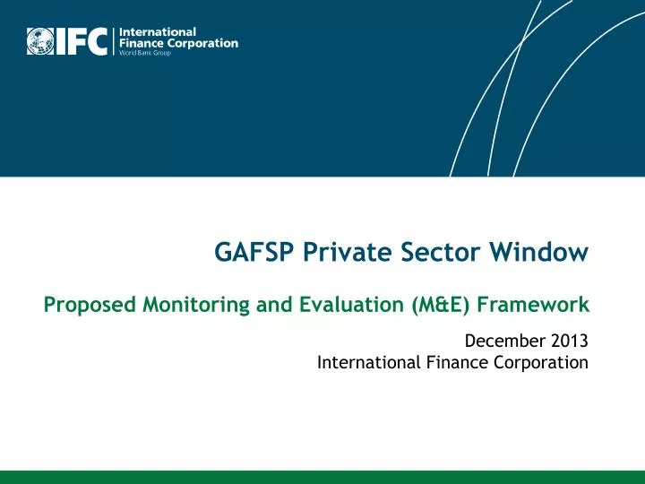 gafsp private sector window