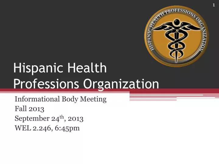 hispanic health professions organization