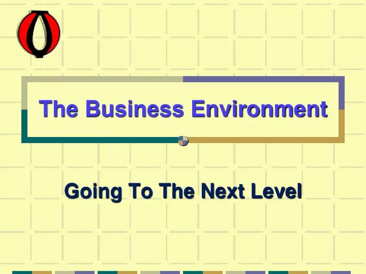 the business e nvironment