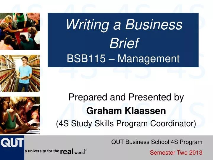 writing a business brief bsb115 management