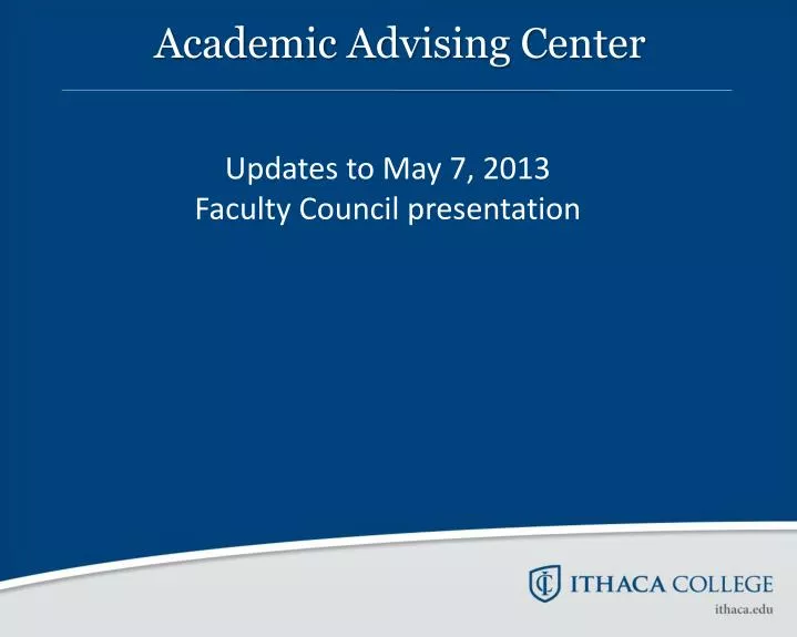 academic advising center