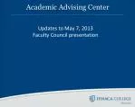 Academic Advising Center - slide 1