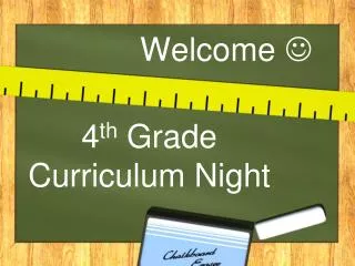 4 th grade curriculum night