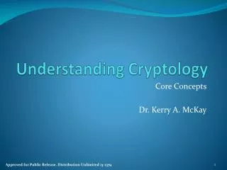 Understanding Cryptology