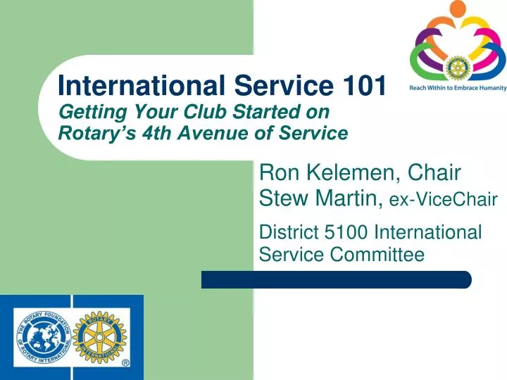 international service 101 getting your club started on rotary s 4th avenue of service
