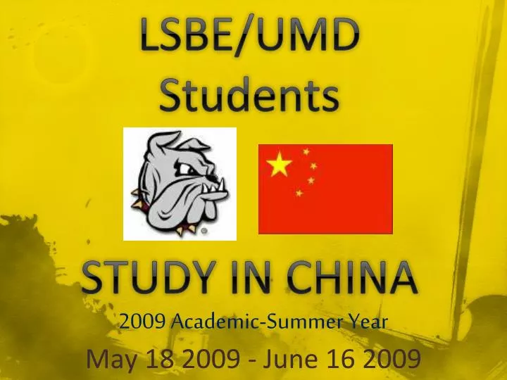 lsbe umd students study in china