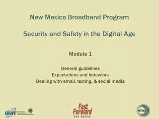 new mexico broadband program security and safety in the digital age