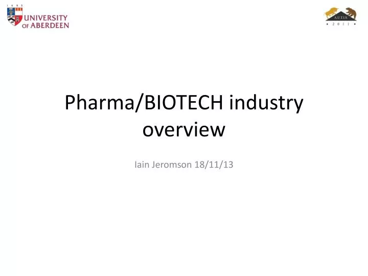 pharma biotech industry overview