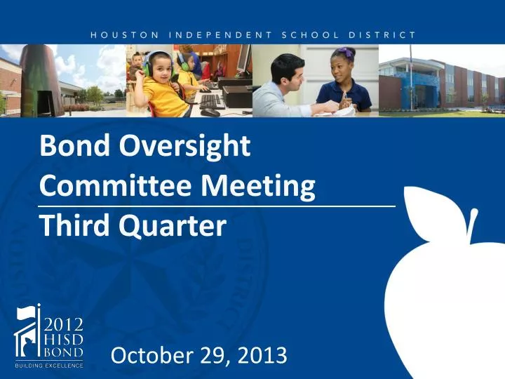 bond oversight committee meeting third quarter