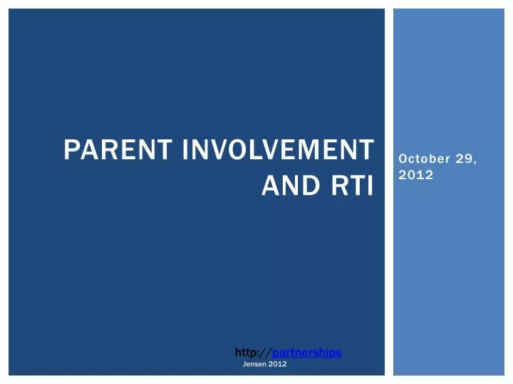 parent involvement and rti