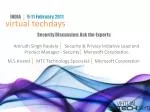 Security Discussion: Ask the Experts - slide 1