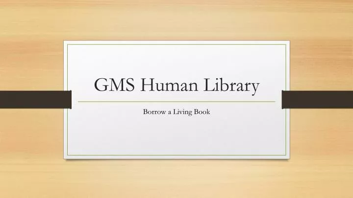 gms human library