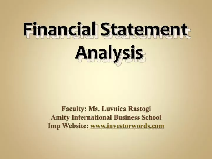 faculty ms luvnica rastogi amity international business school imp website www investorwords com