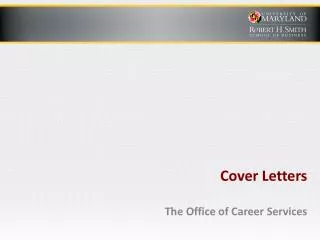 Cover Letters