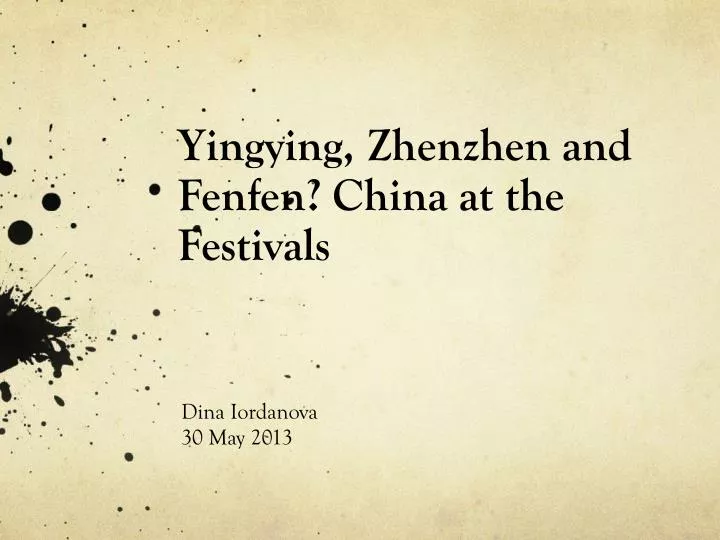 yingying zhenzhen and fenfen china at the festivals