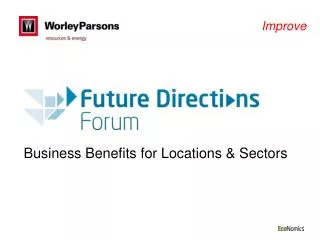 Business Benefits for Locations &amp; Sectors