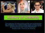 Culture of Celebrity