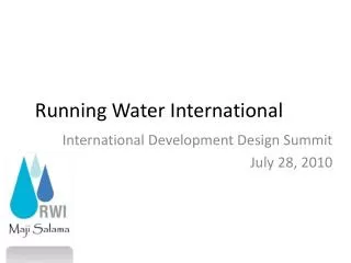 Running Water International