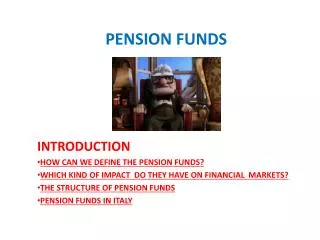PENSION FUNDS