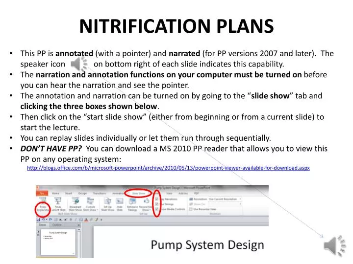 nitrification plans