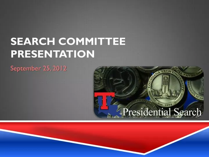 search committee presentation