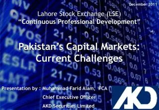 Lahore Stock Exchange (LSE ) “Continuous Professional Development”