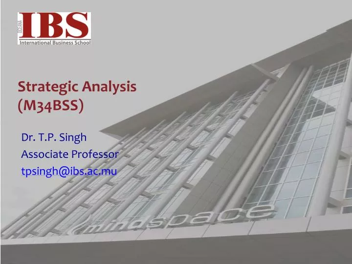 strategic analysis m34bss