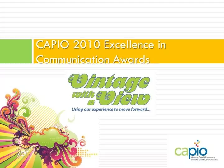 capio 2010 excellence in communication awards
