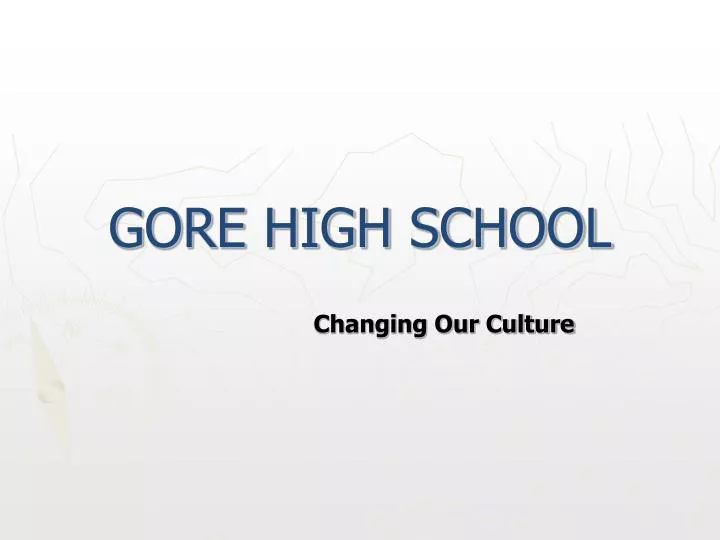 gore high school