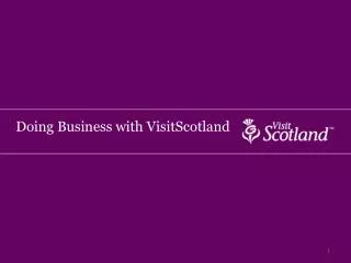 Doing Business with VisitScotland