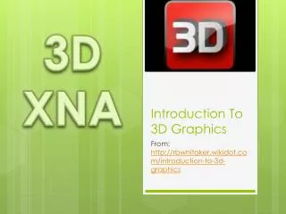 Introduction To 3D Graphics