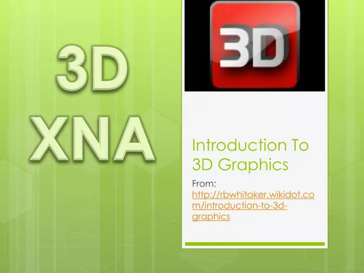 introduction to 3d graphics