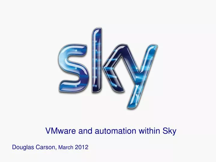 vmware and automation within sky