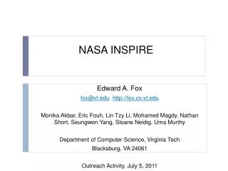 NASA INSPIRE