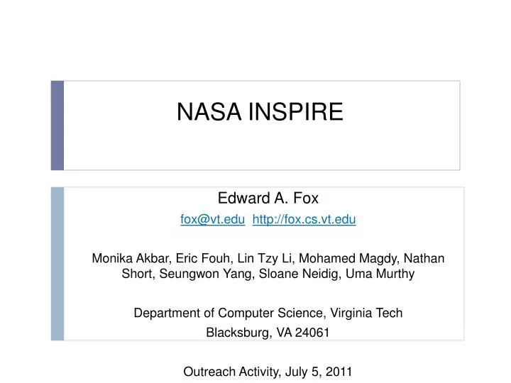 nasa inspire