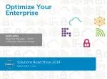 Optimize Your Enterprise - slide 1