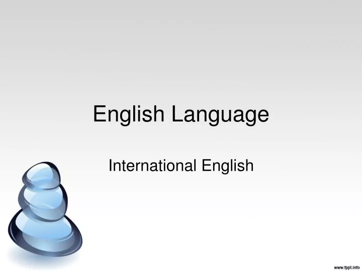presentation on the english language