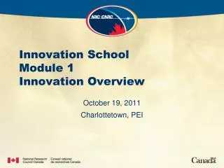 Innovation School Module 1 Innovation Overview