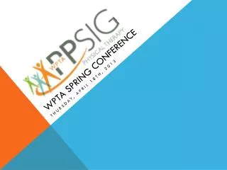 WPTA Spring Conference