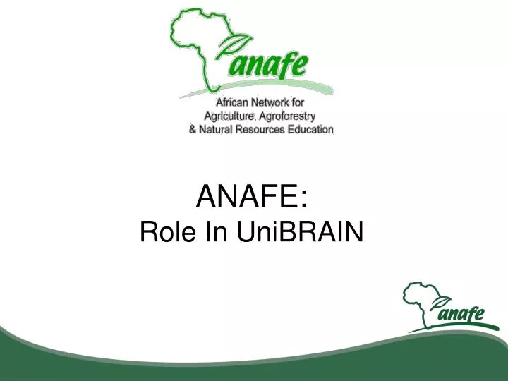 anafe role in unibrain